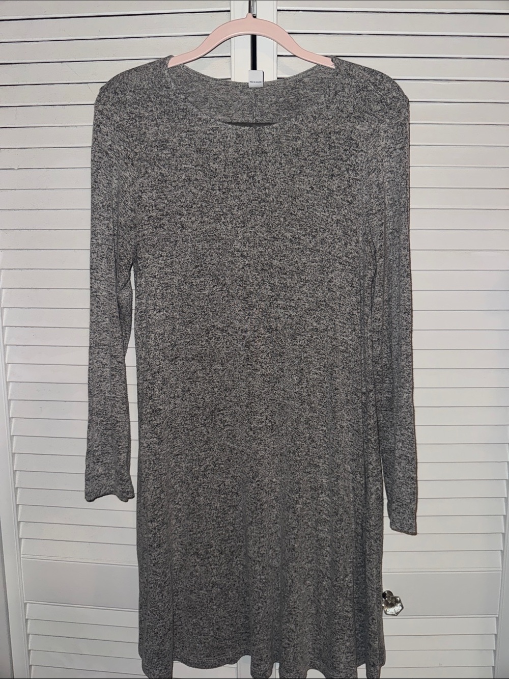 Old Navy Soft Knit Long Sleeve Gray Women's Dress